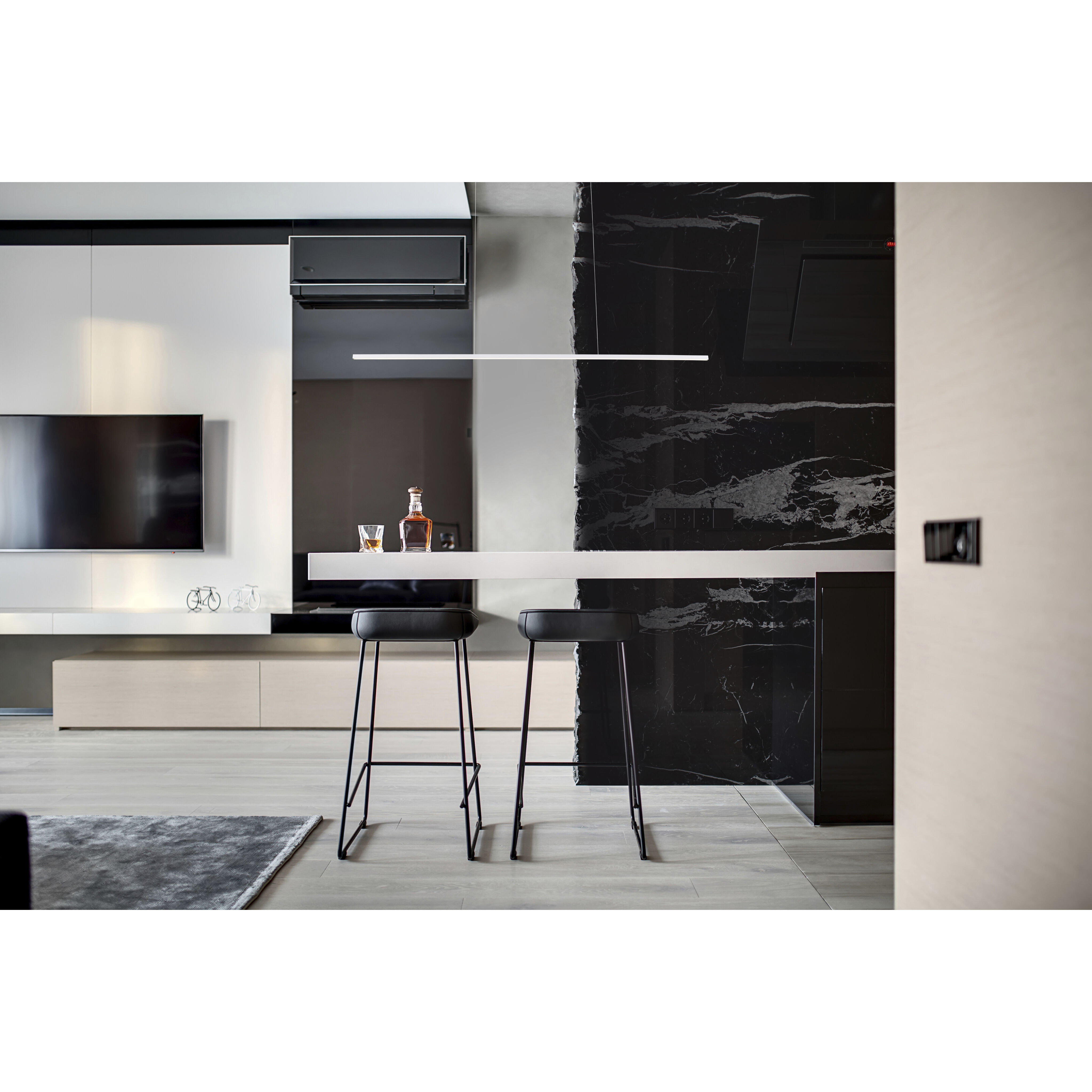 Vega Minor LED 47.38 inch White Linear Pendant Ceiling Light